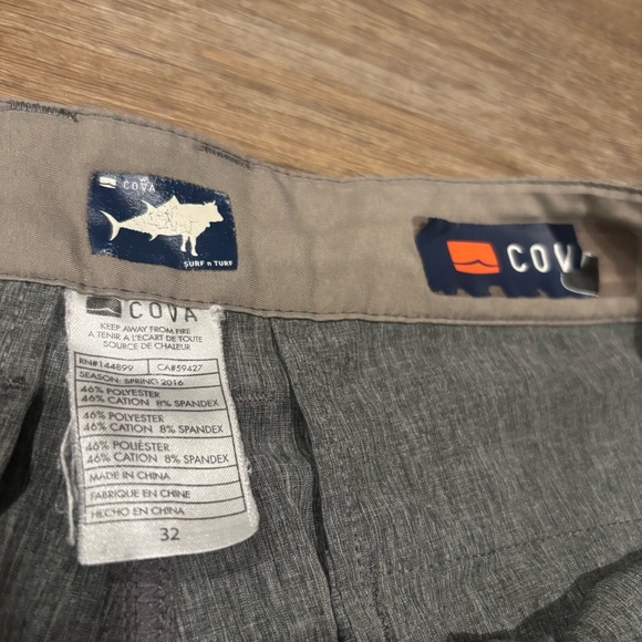 Cova Surf n Turf Men’s Hybrid Shorts Gray Performance Board Shorts – Size 32 - Picture 3 of 3